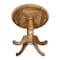 International Concepts Round 30 in Round Top Pedestal Table, 28.9 inH, Pecan, 30 in W, 30 in L, 28.9 in H, Wood, Pecan K59-30RT - alternate 2